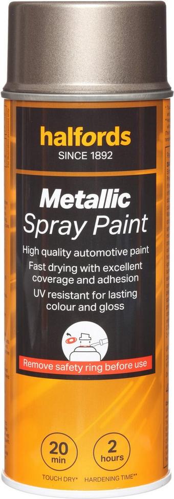 Halfords Grey Metallic Car Spray Paint - 400ml