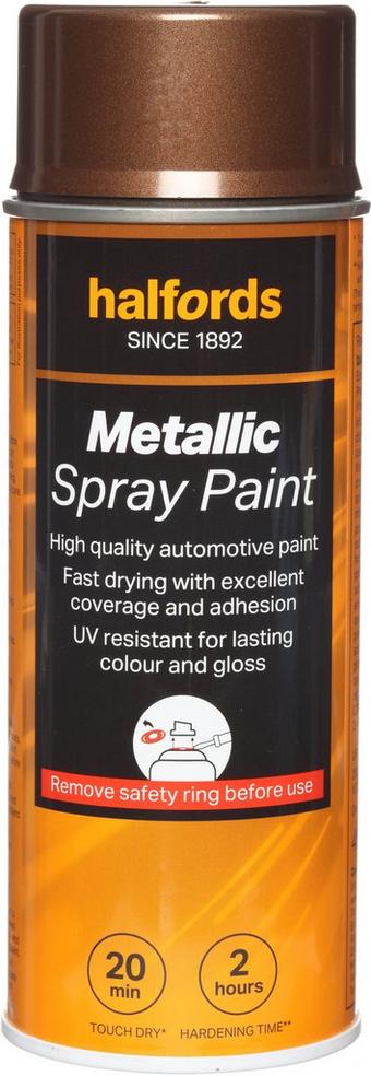 Halfords M6-030 Brown Metallic Car Spray Paint - 400ml