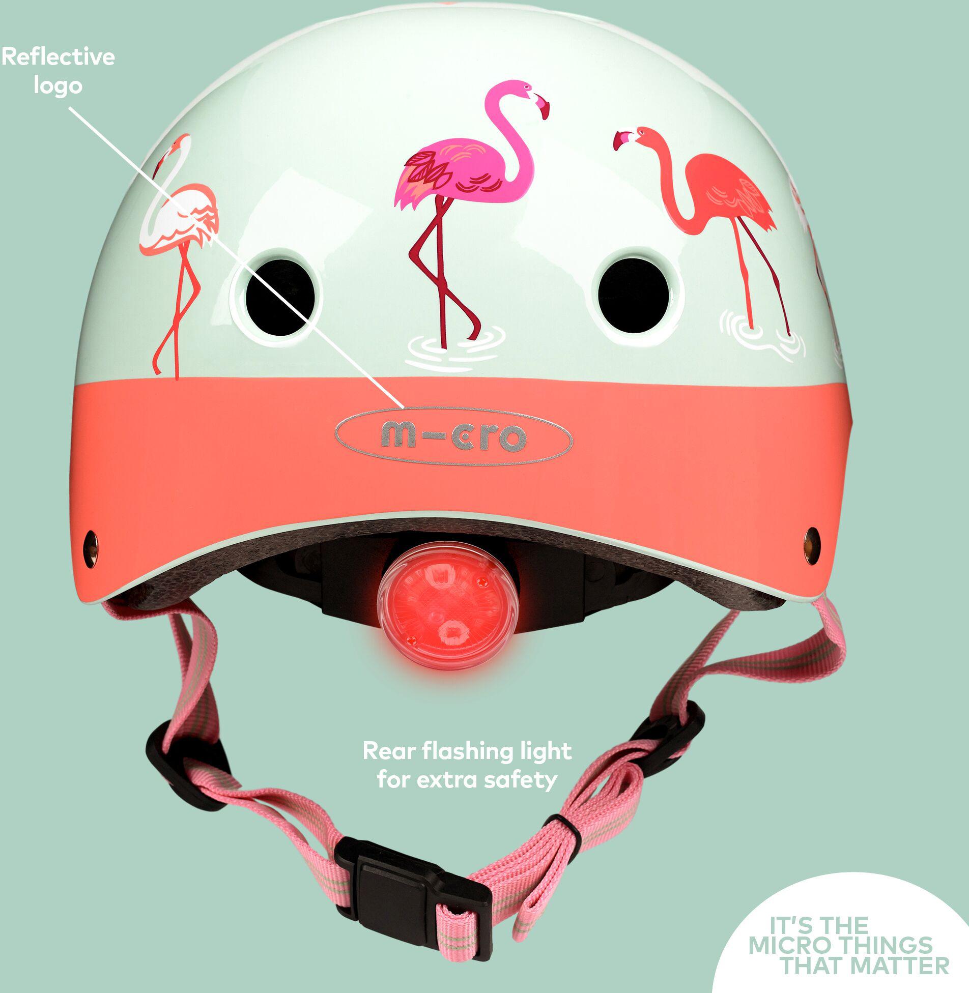 micro scooter flamingo helmet