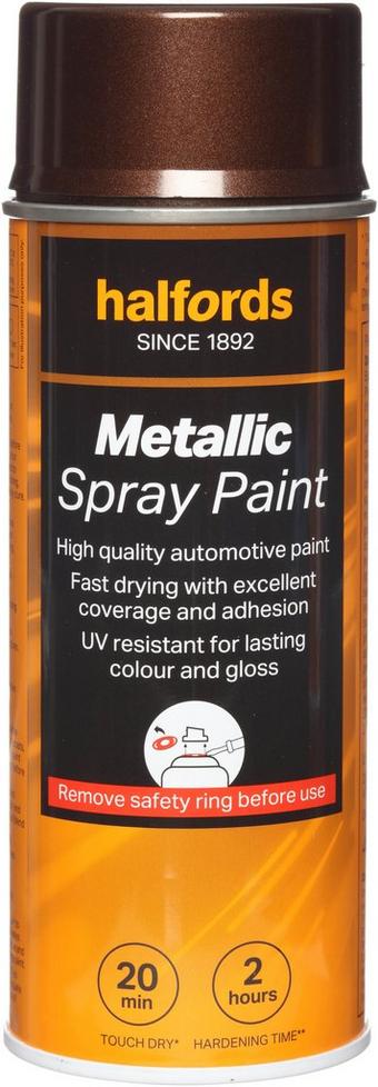 Halfords M6-040 Brown Metallic Car Spray Paint - 400ml