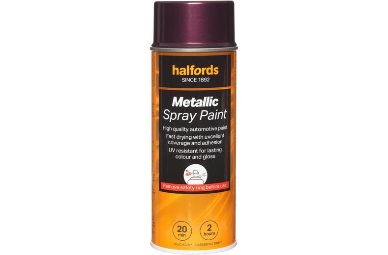Halfords M4-180 Red Metallic Car Spray Paint - 400ml Halfords M4-180 Red Metallic Car Spray Paint - 400ml