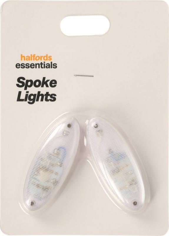 Halfords Essential Kids Bike Spoke Lights - Blue/Red | Extra 8% off for BC Members