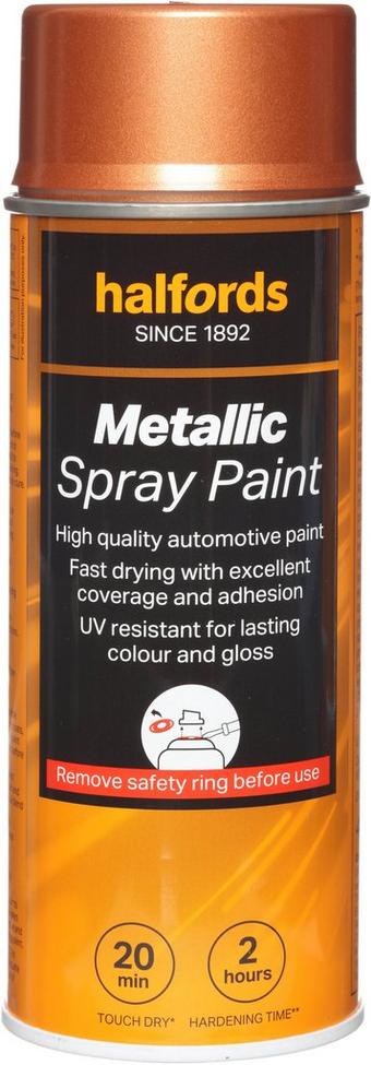 Halfords M5-010 Copper Metallic Car Spray Paint - 400ml