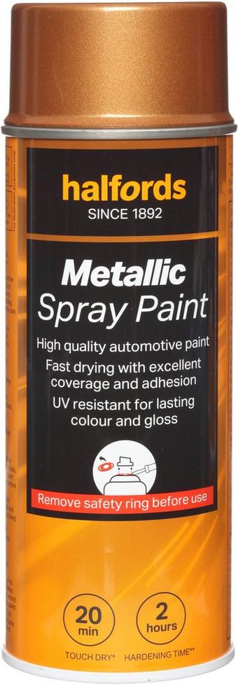 Halfords M5-030 Copper Metallic Car Spray Paint - 400ml
