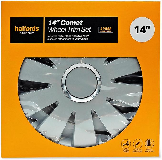 14 Inch Comet Wheel Trim Set Halfords UK