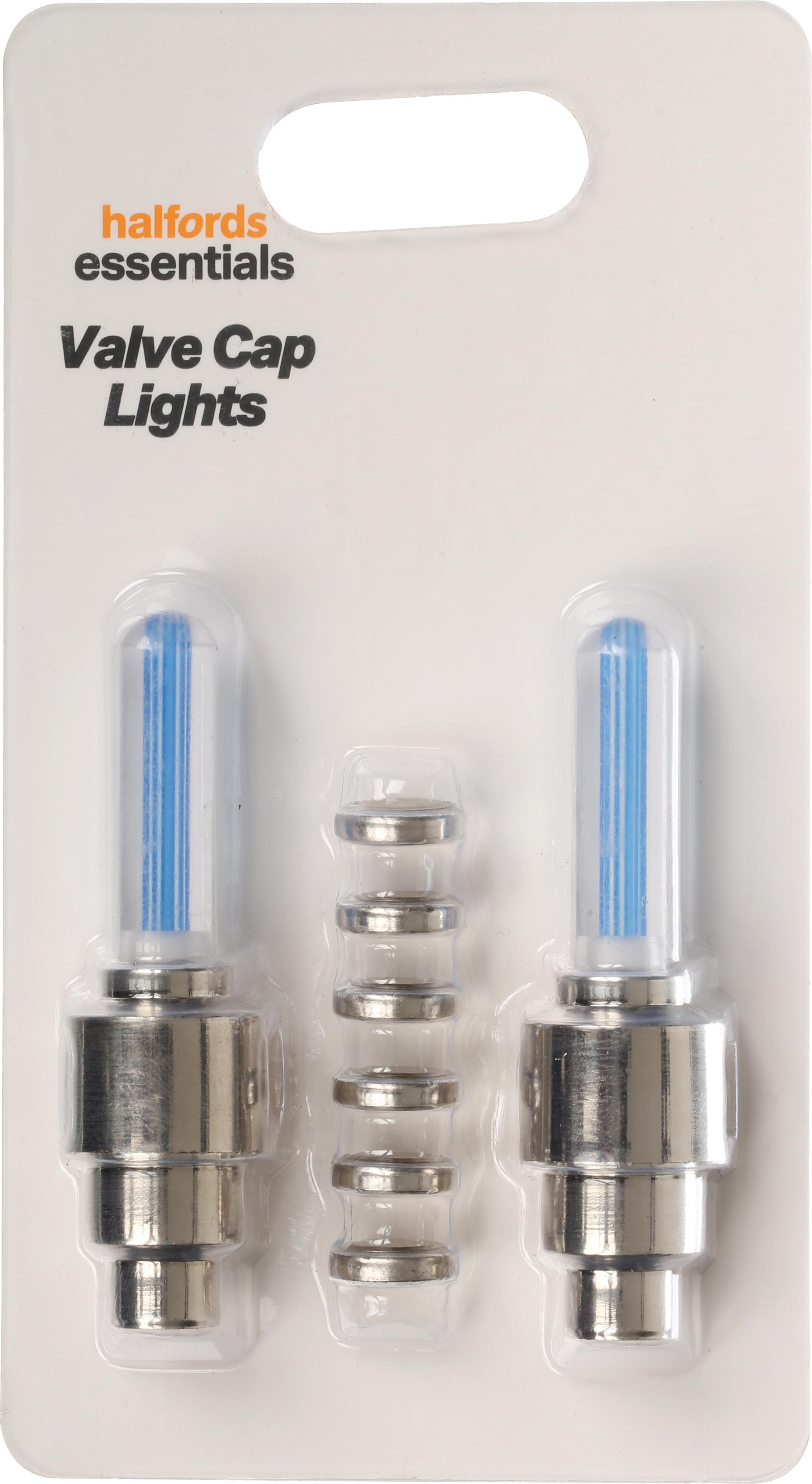 Halfords Essential Kids Bike Valve Cap Lights - Blue 255110