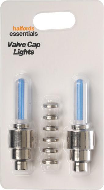 Halfords Essential Kids Bike Valve Cap Lights Blue Halfords UK