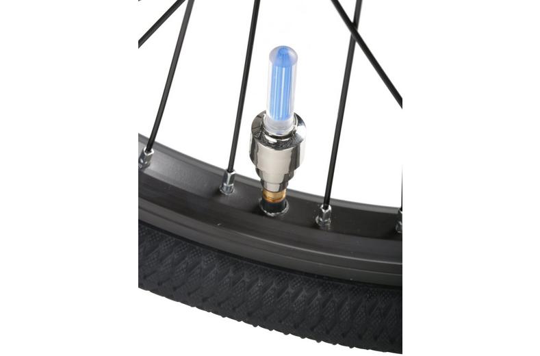 Halfords Essential Kids Bike Valve Cap Lights - Blue Halfords Essential Kids Bike Valve Cap Lights - Blue
