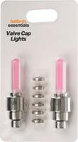 Halfords Essential Kids Bike Valve Cap Lights - Pink | Extra 8% off for BC Members