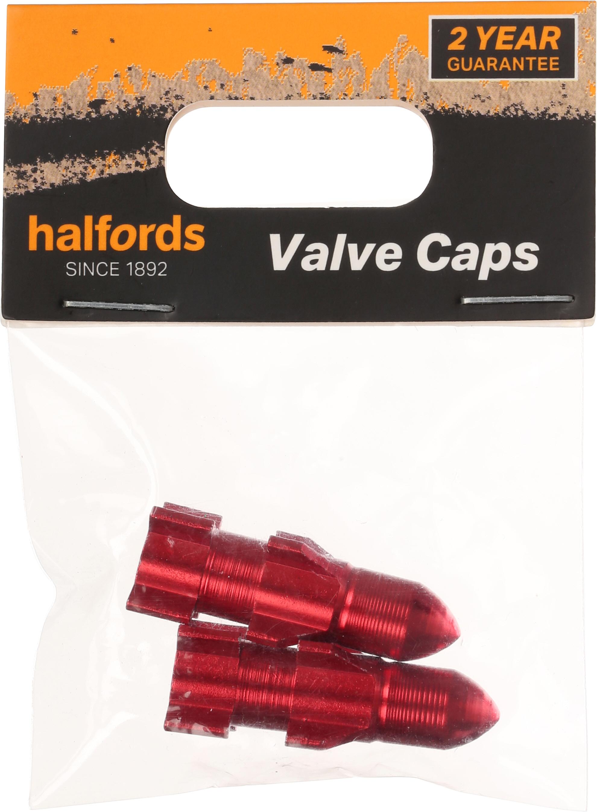 Halfords Kids Bike Valve Caps - Rocket Red