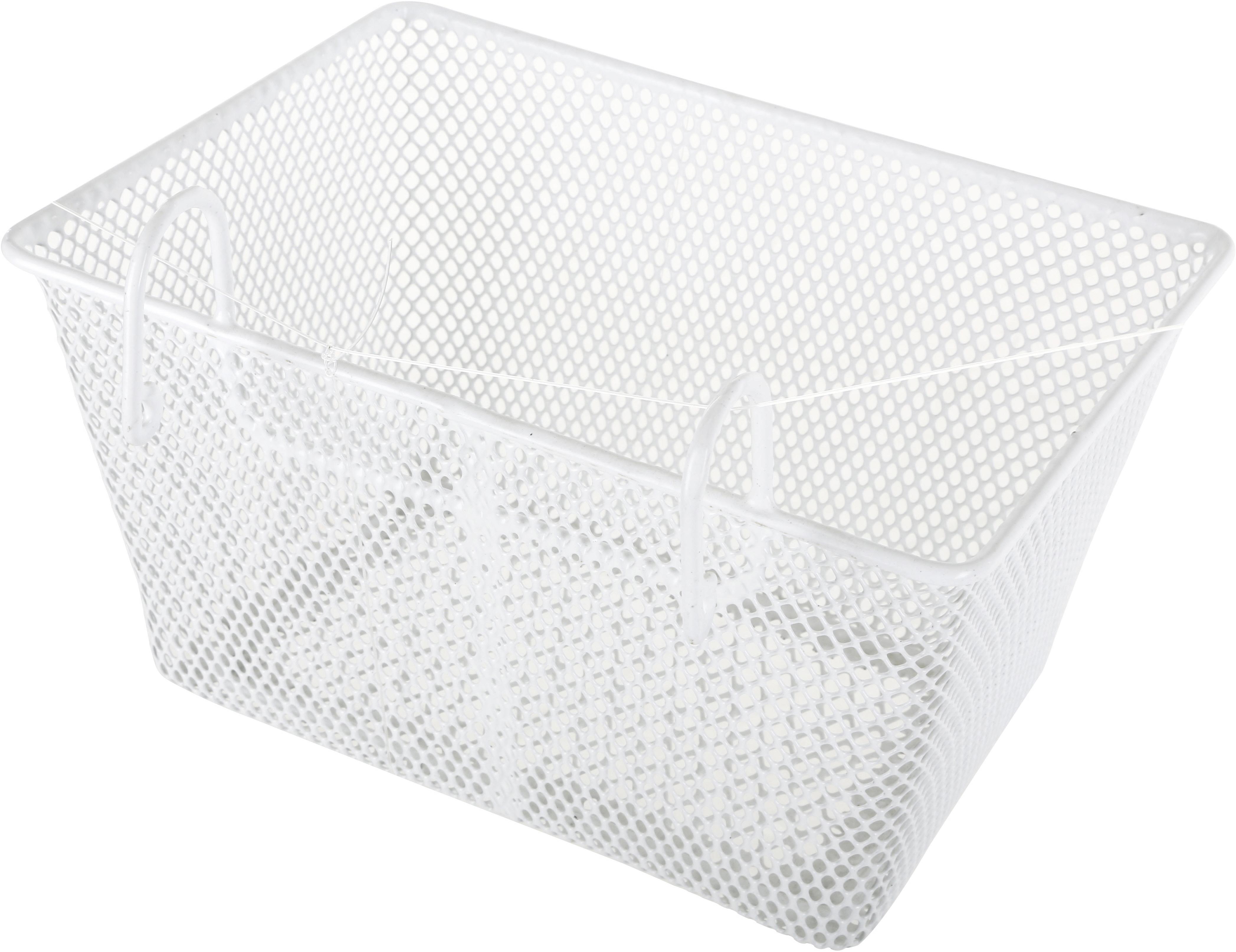 Halfords Kids Metal Bike Basket - White