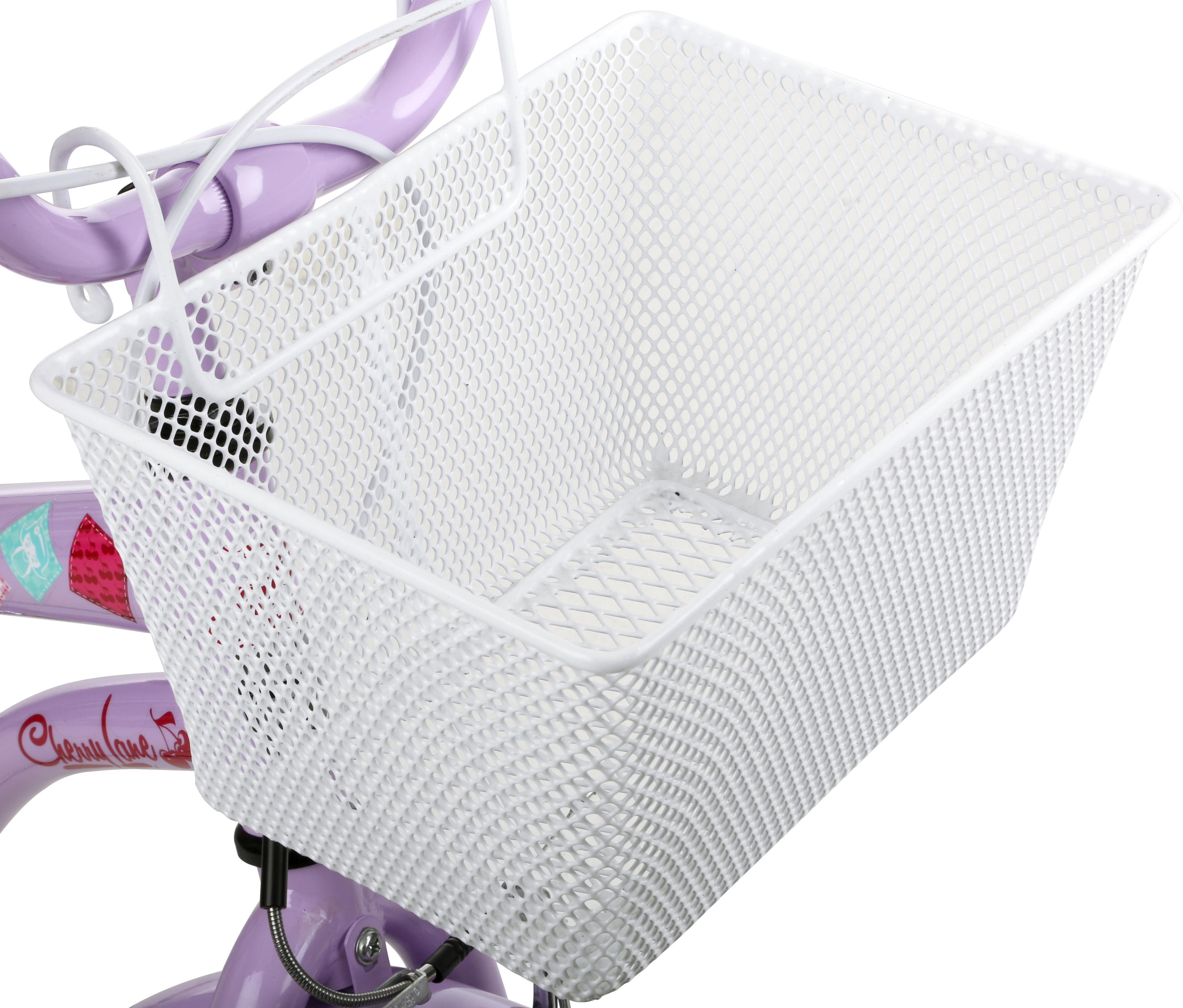 Halfords Kids Metal Bike Basket - White