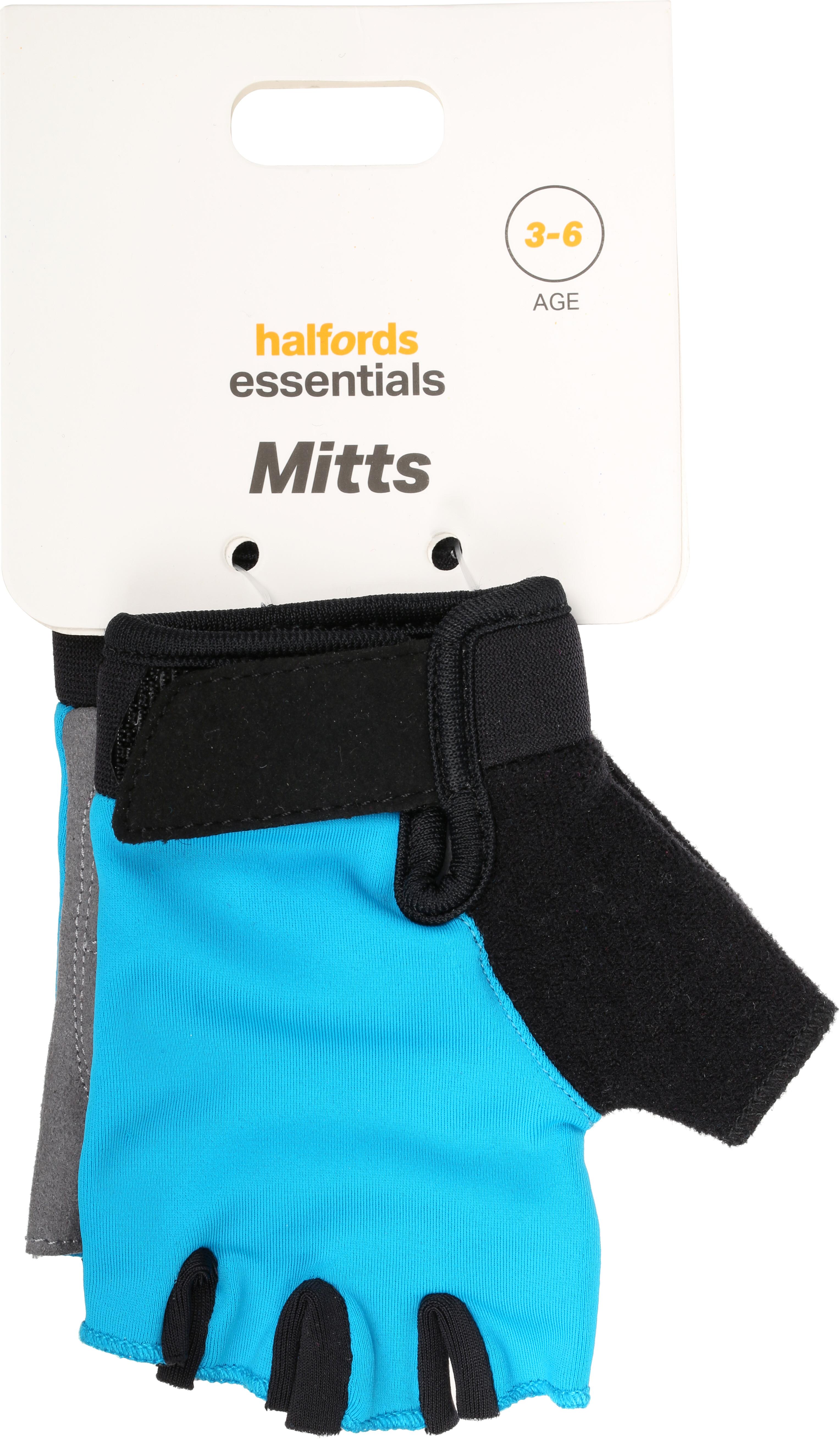 Halfords Black Kids Mitts, 3-6yrs