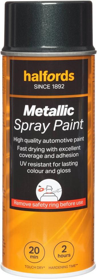 Halfords Green Metallic Car Spray Paint - 400ml