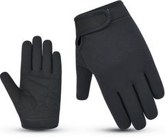 Halfords Essential Full Finger Cycling Gloves - Black - 3-7 Years