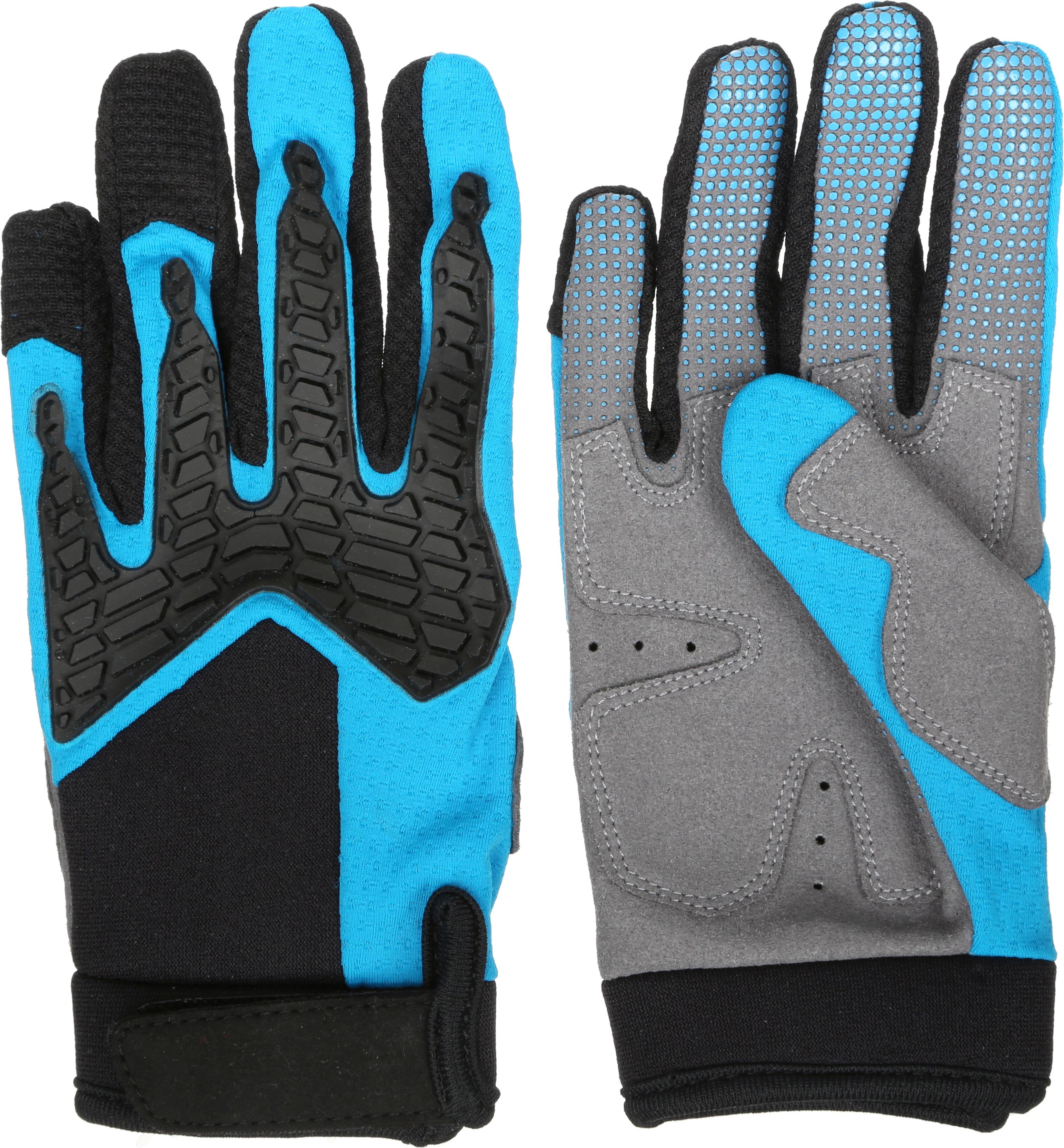 Halfords Essential BMX Full Finger Cycling Gloves - Blue - 3-6 years, 7-10 years