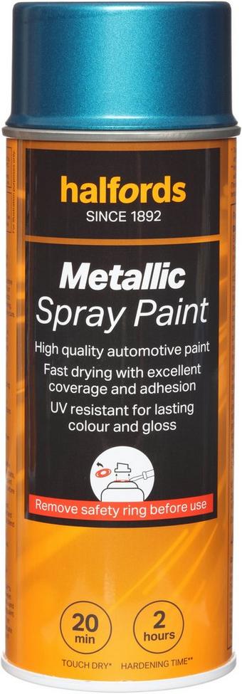 Halfords Blue Metallic Car Spray Paint - 400ml