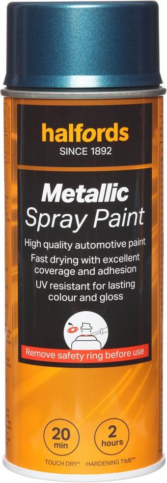 Halfords M3-540 Blue Metallic Car Spray Paint - 400ml