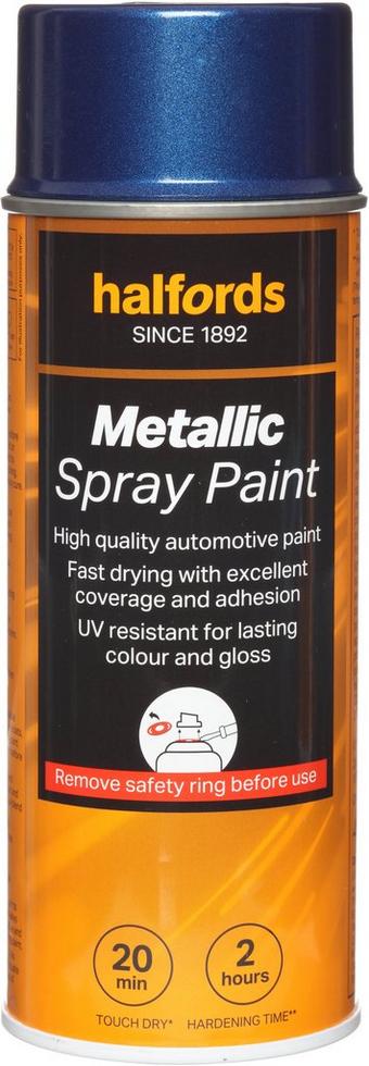 Halfords M3-400 Blue Metallic Car Spray Paint - 400ml