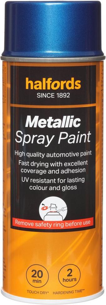 Halfords M3-470 Blue Metallic Car Spray Paint - 400ml