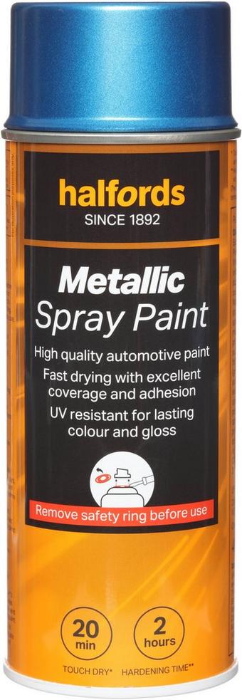 Halfords M3-520 Blue Metallic Car Spray Paint - 400ml