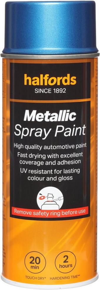 Halfords M3-510 Blue Metallic Car Spray Paint - 400ml