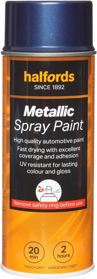 Halfords M3-240 Blue Metallic Car Spray Paint - 400ml