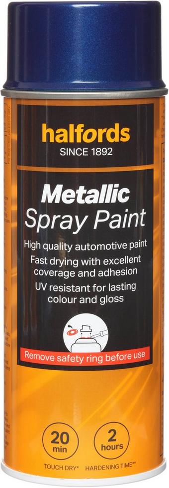 Halfords M3-210 Blue Metallic Car Spray Paint - 400ml