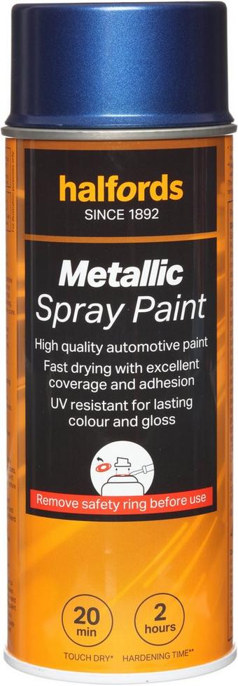 Halfords M3-410 Blue Metallic Car Spray Paint - 400ml
