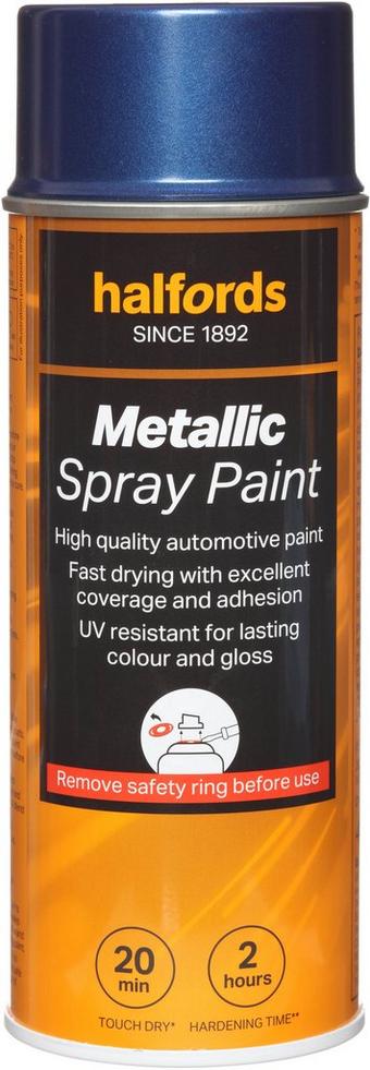 Halfords M3-420 Blue Metallic Car Spray Paint - 400ml