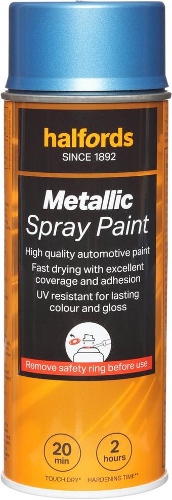 Halfords M3-500 Blue Metallic Car Spray Paint - 400ml