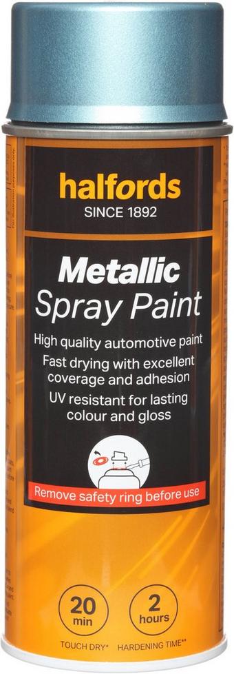 Halfords M2-680 Blue Metallic Car Spray Paint - 400ml