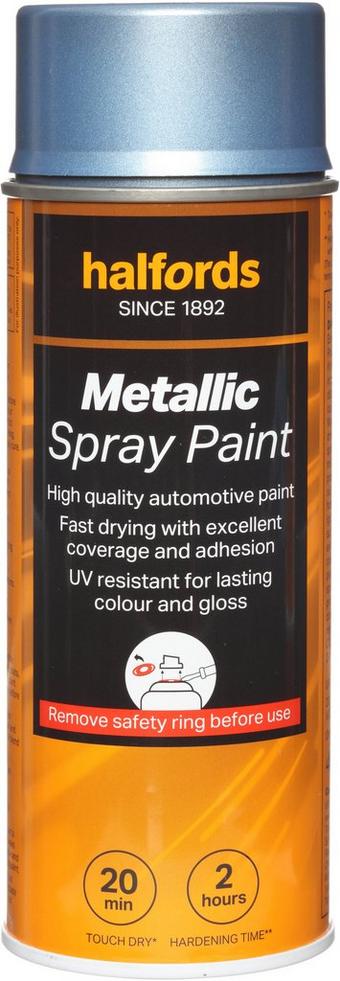 Halfords M3-590 Blue Metallic Car Spray Paint - 400ml