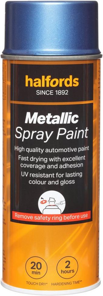 Halfords M3-450 Blue Metallic Car Spray Paint - 400ml