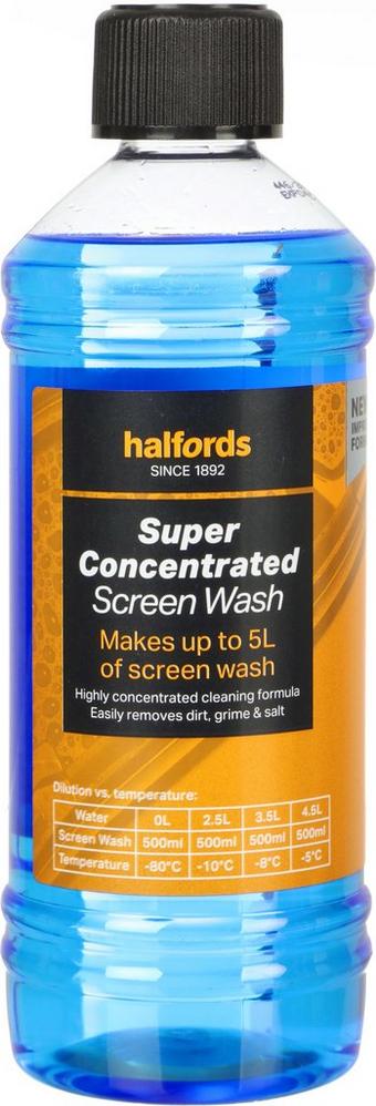 Halfords Super Concentrate Screenwash 500ml