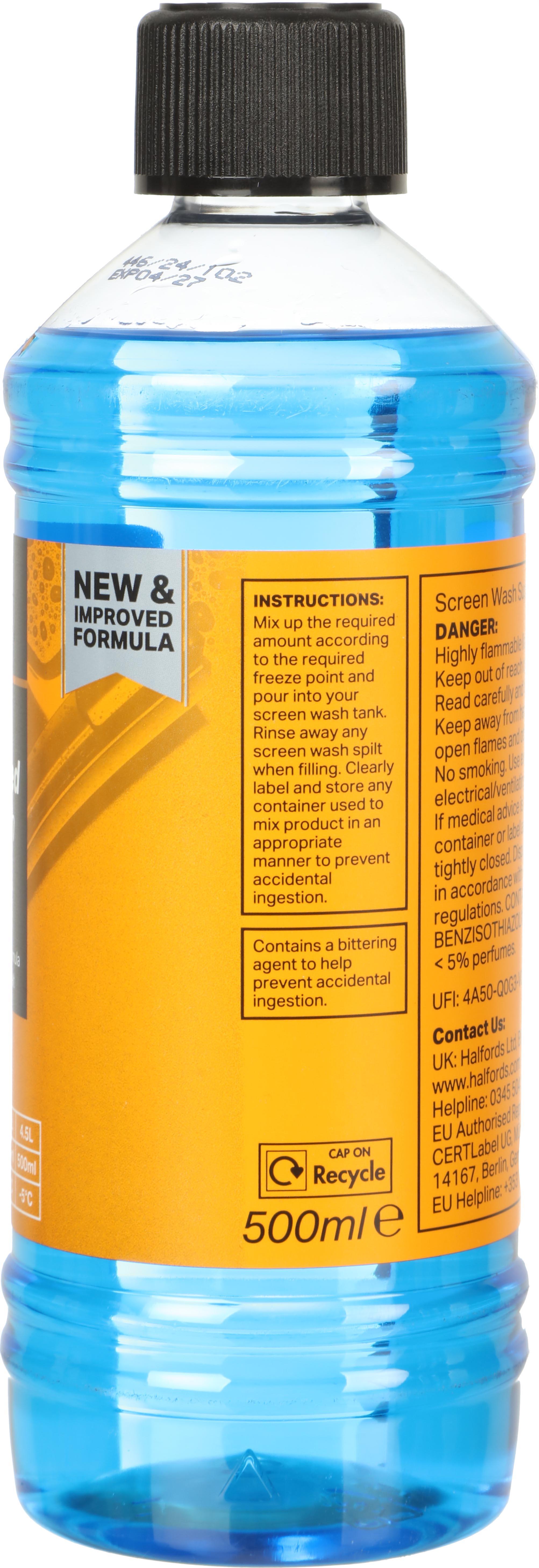 Halfords Super Concentrate Screenwash 500ml