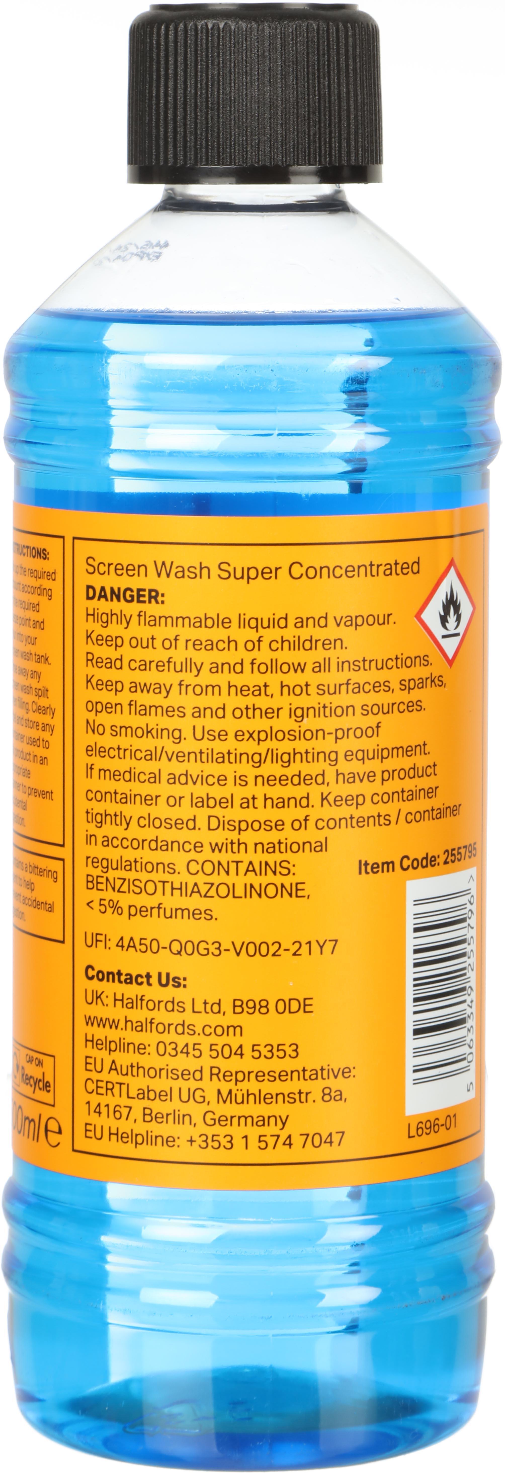 Halfords Super Concentrate Screenwash 500ml