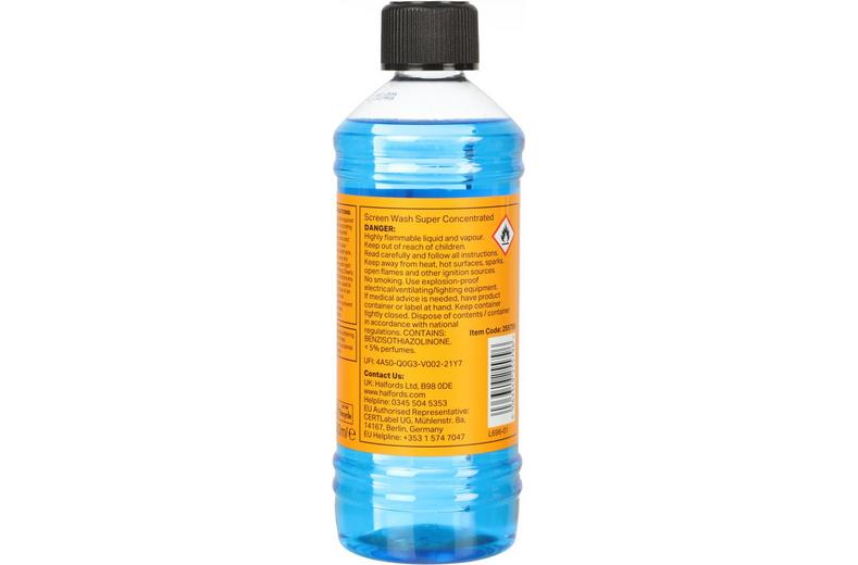 Halfords Super Concentrate Screenwash 500ml Halfords Super Concentrate Screenwash 500ml