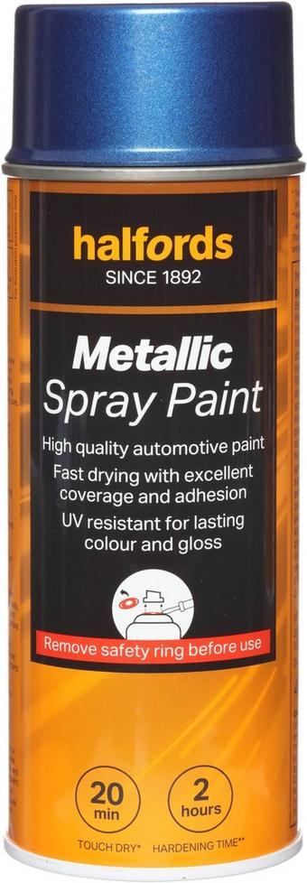 Halfords M3-440 Blue Metallic Car Spray Paint - 400ml