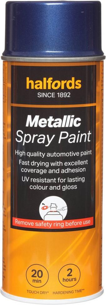 Halfords M3-360 Blue Metallic Car Spray Paint - 400ml