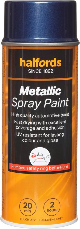 Halfords M3-230 Blue Metallic Car Spray Paint - 400ml