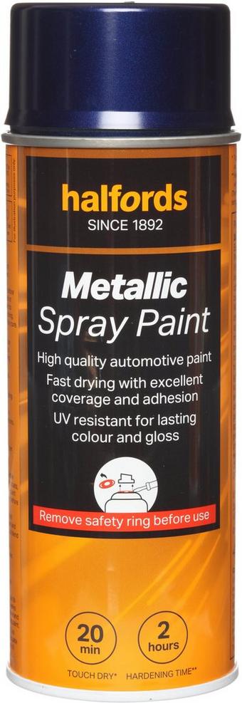 Halfords M3-190 Blue Metallic Car Spray Paint - 400ml