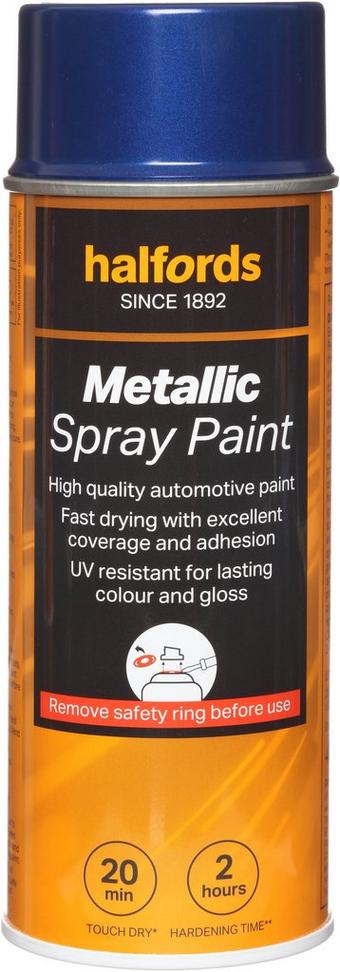 Halfords M3-220 Blue Metallic Car Spray Paint - 400ml