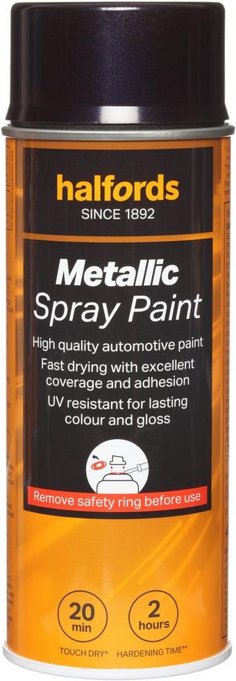 Halfords M3-050 Blue Metallic Car Spray Paint - 400ml