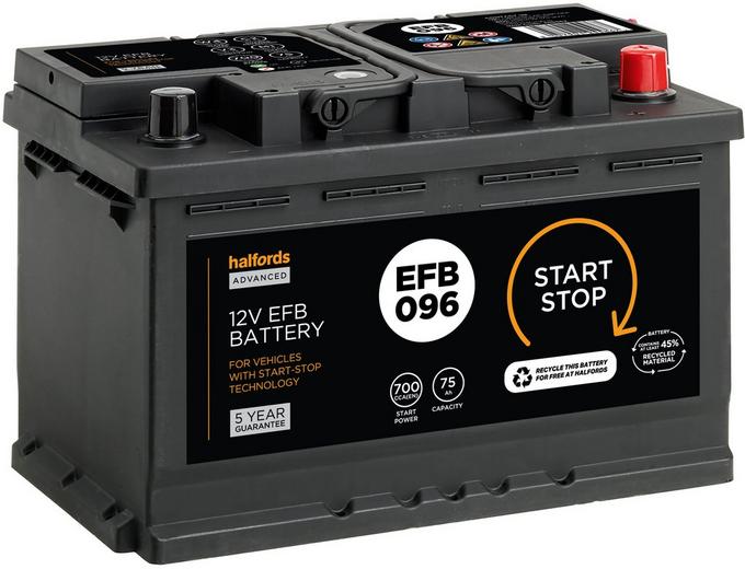 Batería Start Stop TAB SG60 12V 60Ah 580CCA EFB - Yemin