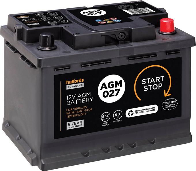 Stop start store car battery