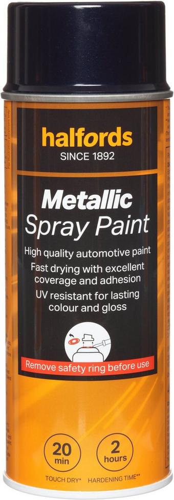 Halfords M3-040 Blue Metallic Car Spray Paint - 400ml
