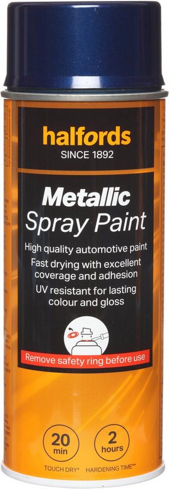 Halfords M3-200 Blue Metallic Car Spray Paint - 400ml