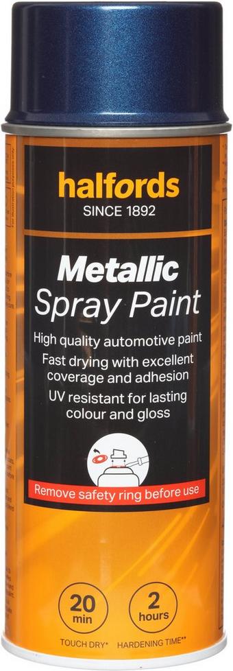 Halfords M3-260 Blue Metallic Car Spray Paint - 400ml