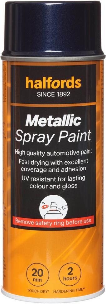 Halfords M3-140 Blue Metallic Car Spray Paint - 400ml
